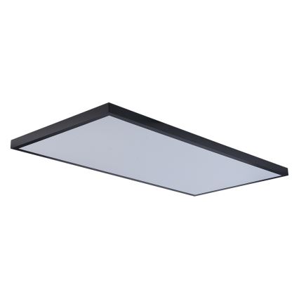 Brilagi - Luminaria de techo LED para baño FRAME LED/96W/230V 120x60 cm 3000/4000/6000K IP44 negra