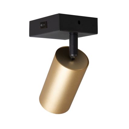 Brilagi - Foco de pared LED RGBW regulable SELE 1xGU10/4,8W/230V 3000K negro/dorado + mando a distancia