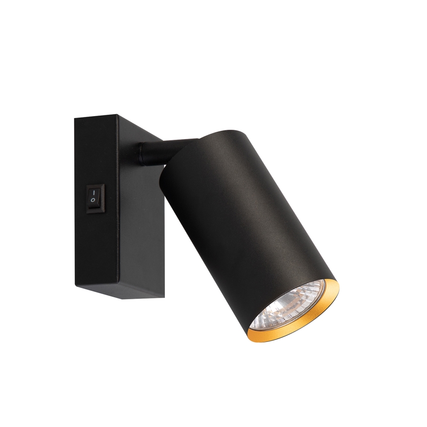 Brilagi - Aplique de pared LED RGBW regulable SELE 1xGU10/6W/230V 3000K negro/dorado