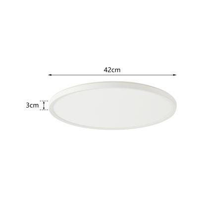 Brilagi - Lámpara LED regulable con sensor de movimiento y crepúsculo ULTRA SLIM LED/24W/230V Ø 42 cm + mando a distancia
