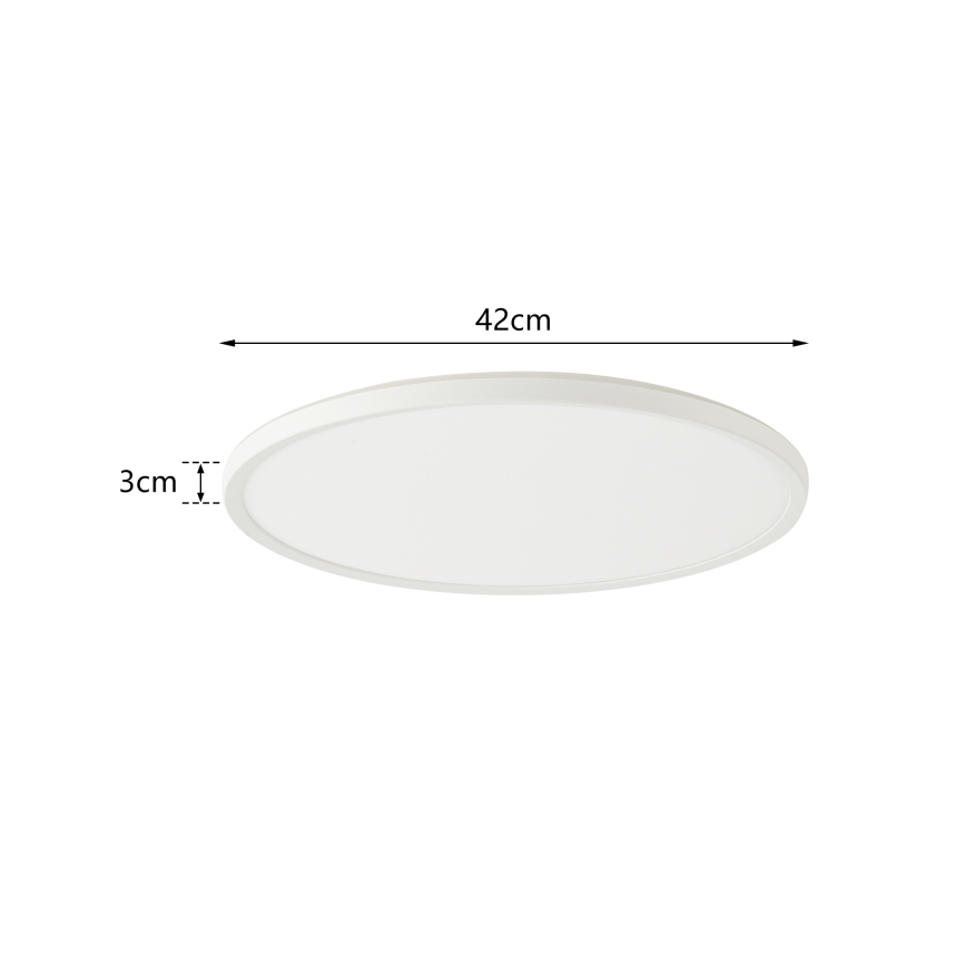 Brilagi - Lámpara LED regulable con sensor de movimiento y crepúsculo ULTRA SLIM LED/24W/230V Ø 42 cm + mando a distancia