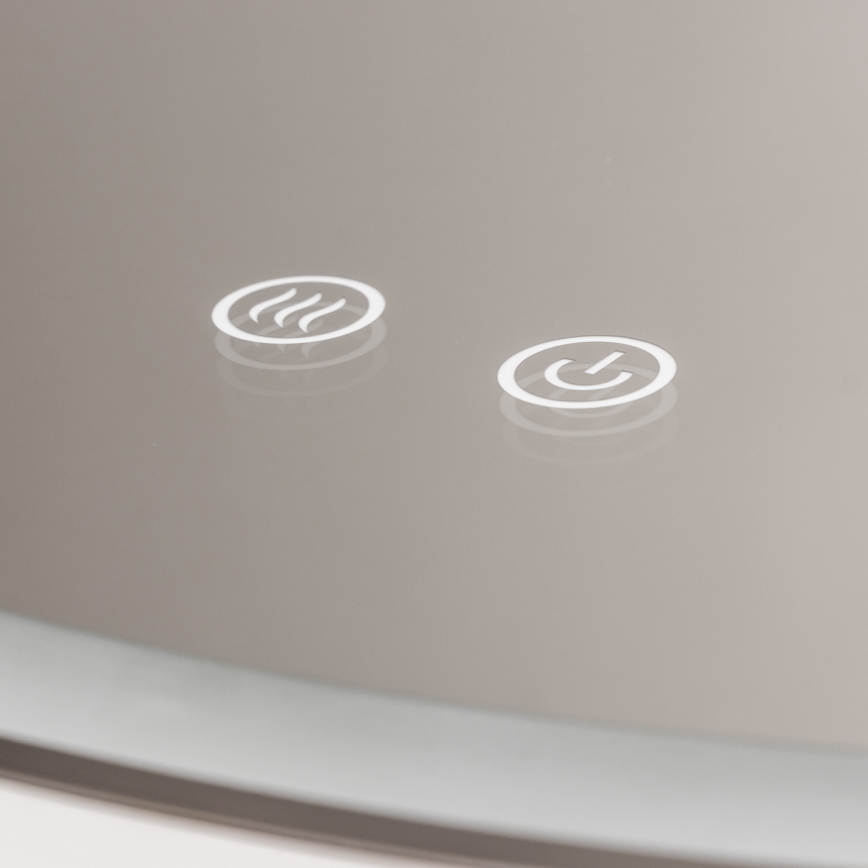 Brilagi - Espejo calefactado para baño LED regulable con retroiluminación ALU PRO LED/18W/230V Ø 60 cm 3000/4000/6500K IP44 cromo brillante CRI 90