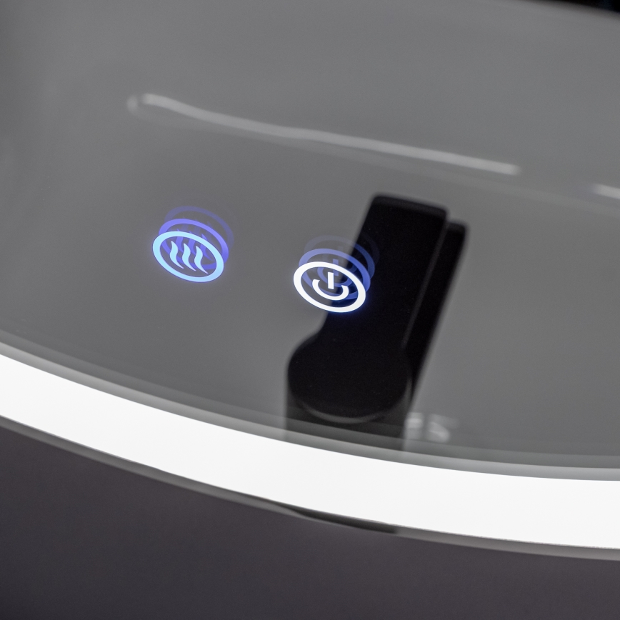 Brilagi - Espejo calefactado para baño LED regulable con retroiluminación ALU PRO LED/18W/230V Ø 60 cm 3000/4000/6500K IP44 cromo brillante CRI 90