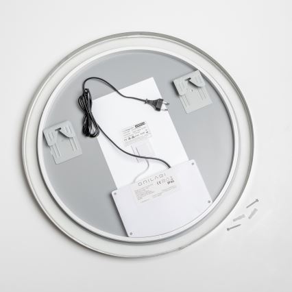 Brilagi - Espejo calefactado para baño LED regulable con retroiluminación ALU PRO LED/18W/230V Ø 60 cm 3000/4000/6500K IP44 cromo brillante CRI 90