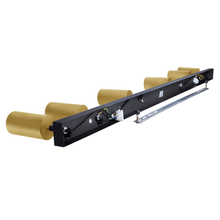 Brilagi - Foco empotrable LED regulable SELE GOLDEN 6xGU10/6,5W/230V 2700-6500K negro/dorado