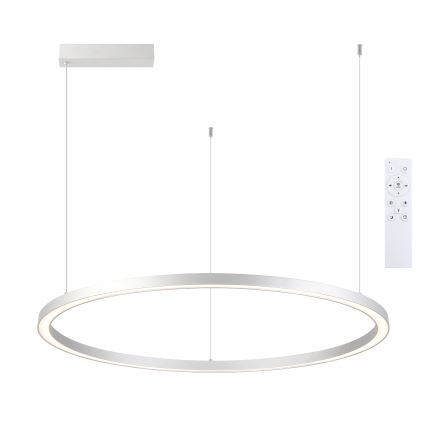 Brilagi - Lámpara colgante LED regulable con cable PORTOFINO LED/60W/230V 3000-6000K Ø 80 cm plateada + mando a distancia
