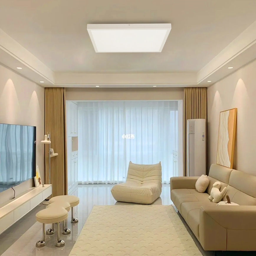 Brilagi - Lámpara de techo para baño LED regulable FRAME SMART LED/50W/230V 60x60 cm 3000-6000K IP44 blanca + mando a distancia