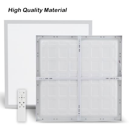 Brilagi - Lámpara de techo para baño LED regulable FRAME SMART LED/50W/230V 60x60 cm 3000-6000K IP44 blanca + mando a distancia