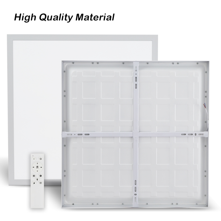 Brilagi - Lámpara de techo para baño LED regulable FRAME SMART LED/50W/230V 60x60 cm 3000-6000K IP44 blanca + mando a distancia