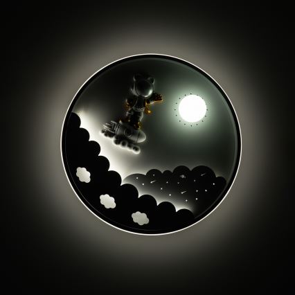 Brilagi - Lámpara de techo infantil LED regulable ASTRO LED/68W/230V 3000-6000K Ø 49 cm + mando a distancia