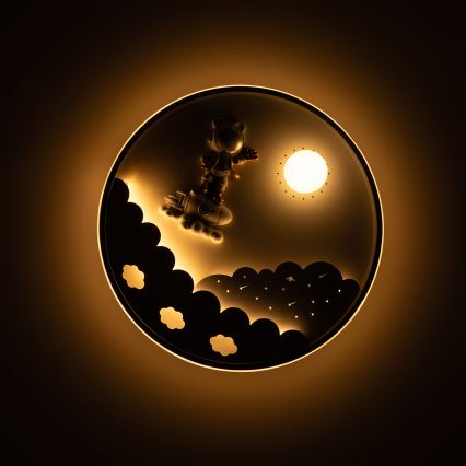 Brilagi - Lámpara de techo infantil LED regulable ASTRO LED/68W/230V 3000-6000K Ø 49 cm + mando a distancia