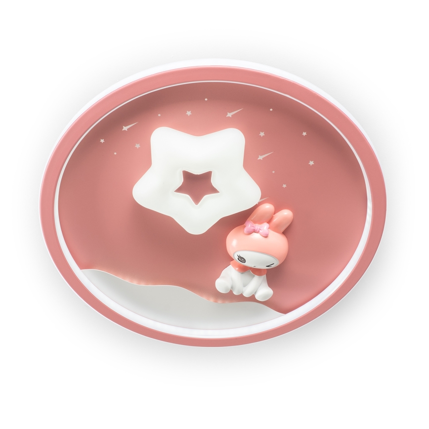 Brilagi - Lámpara de techo infantil regulable BUNNY LED/83W/230V 3000-6000K Ø 49 cm + mando a distancia