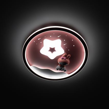 Brilagi - Lámpara de techo infantil regulable BUNNY LED/83W/230V 3000-6000K Ø 49 cm + mando a distancia