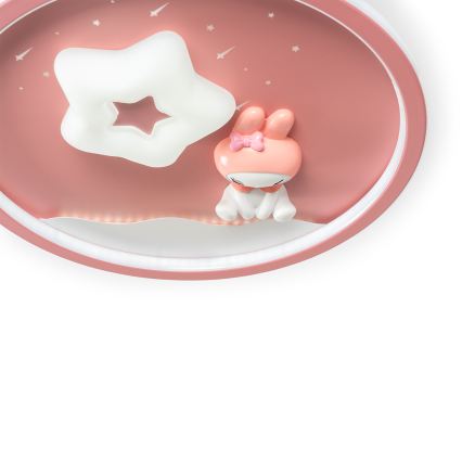 Brilagi - Lámpara de techo infantil regulable BUNNY LED/83W/230V 3000-6000K Ø 49 cm + mando a distancia