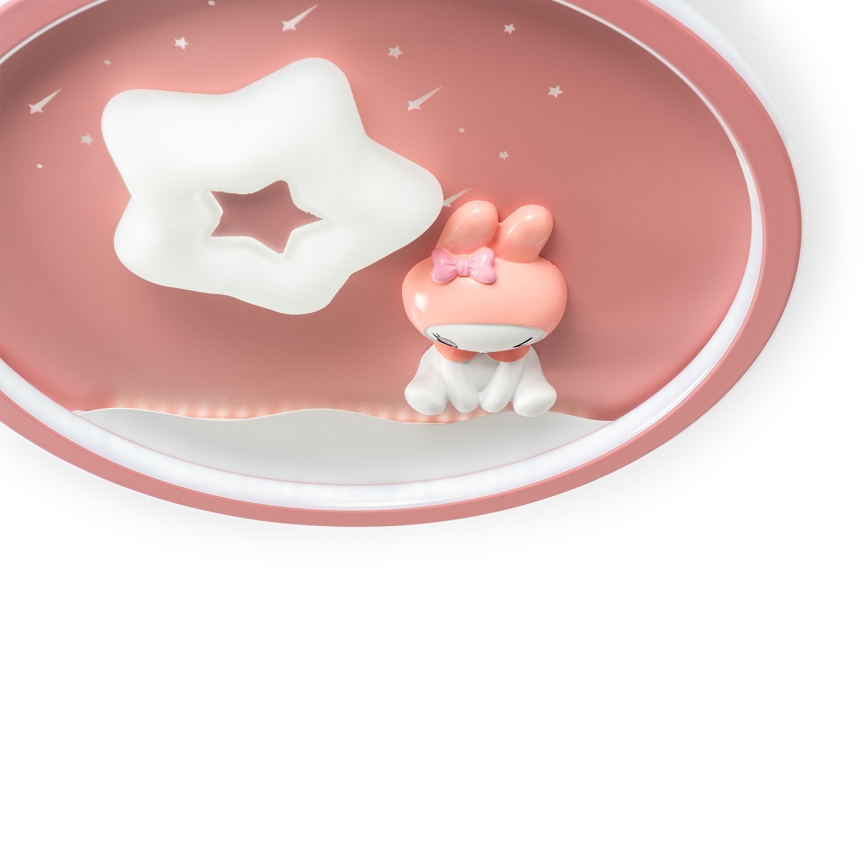 Brilagi - Lámpara de techo infantil regulable BUNNY LED/83W/230V 3000-6000K Ø 49 cm + mando a distancia