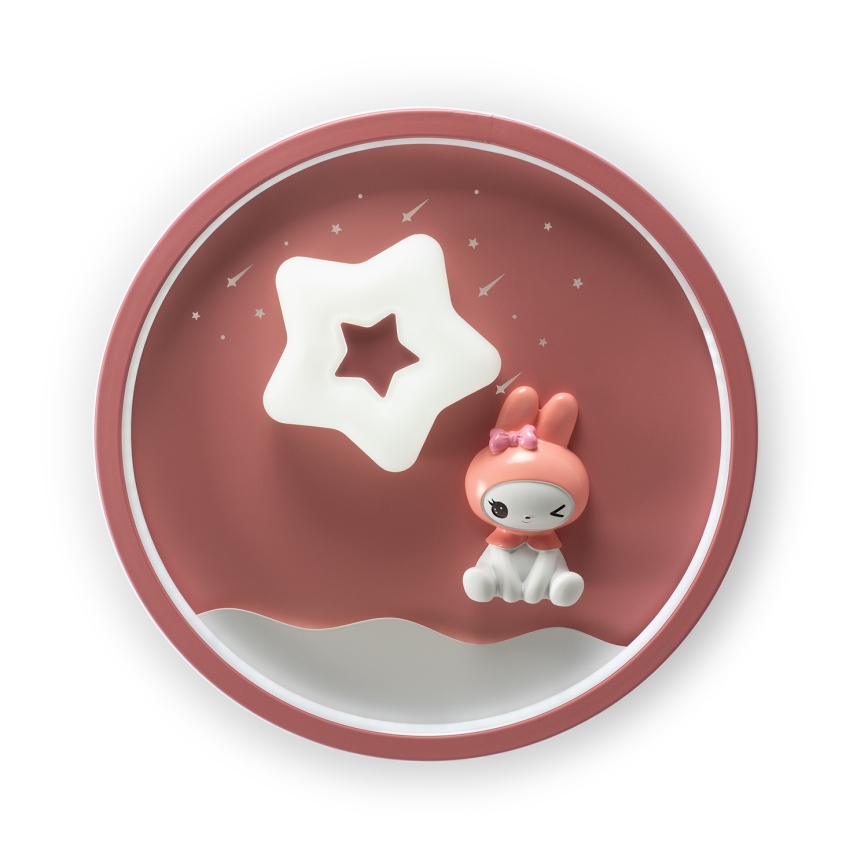 Brilagi - Lámpara de techo infantil regulable BUNNY LED/83W/230V 3000-6000K Ø 49 cm + mando a distancia