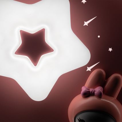 Brilagi - Lámpara de techo infantil regulable BUNNY LED/83W/230V 3000-6000K Ø 49 cm + mando a distancia