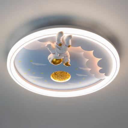 Brilagi - Lámpara de techo infantil regulable LED/42W/230V 3000/5700K astronauta