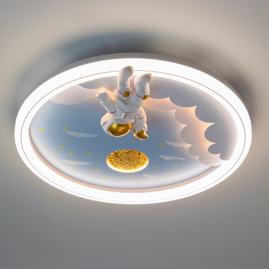 Brilagi - Lámpara de techo infantil regulable LED/42W/230V 3000/5700K astronauta