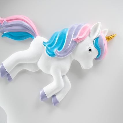 Brilagi - Lámpara de techo infantil LED regulable UNICORN LED/68W/230V 3000-6000K Ø 49 cm + mando a distancia