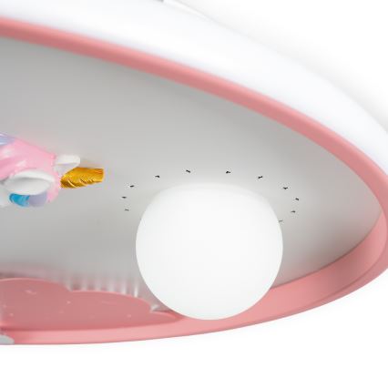 Brilagi - Lámpara de techo infantil LED regulable UNICORN LED/68W/230V 3000-6000K Ø 49 cm + mando a distancia