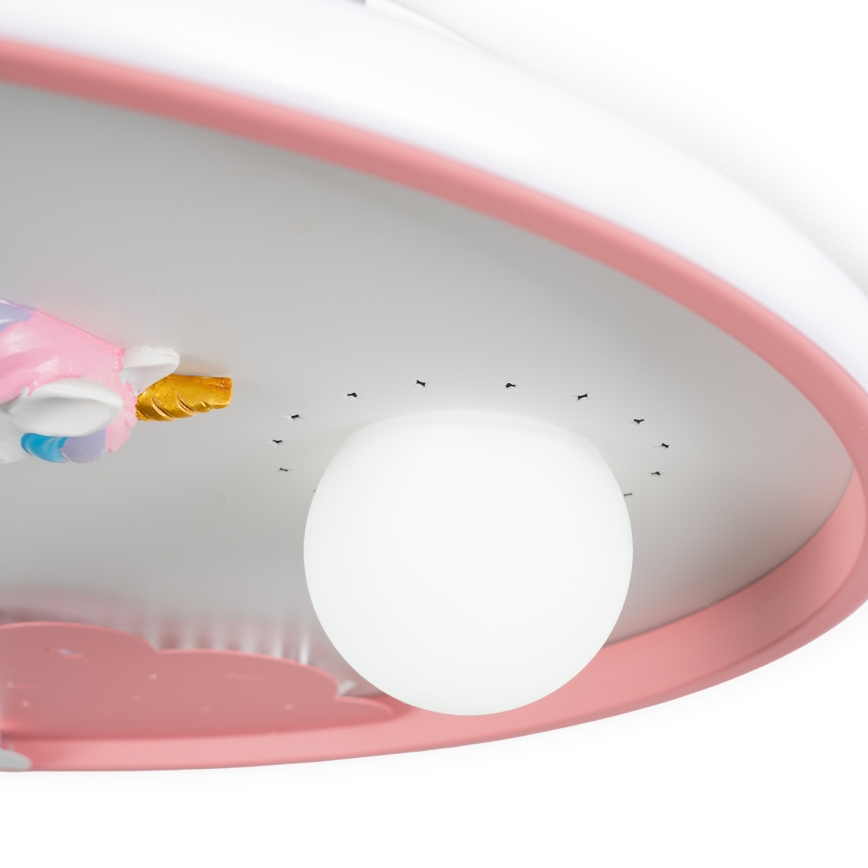 Brilagi - Lámpara de techo infantil LED regulable UNICORN LED/68W/230V 3000-6000K Ø 49 cm + mando a distancia
