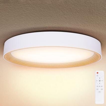 Brilagi - Luminaria de techo LED regulable LARIOS LED/72W/230V 3000-6500K blanca, diámetro 59 cm + mando a distancia