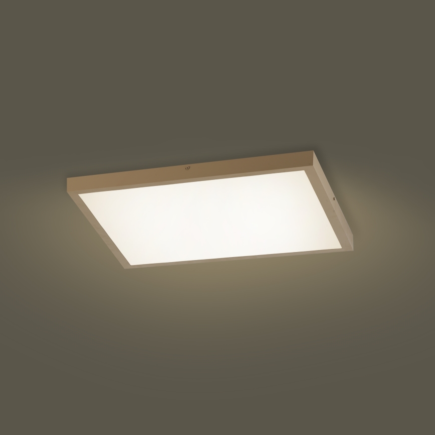 Brilagi - Plafón LED regulable para baño FRAME SMART LED/50W/230V 60x60 cm 3000-6000K IP44 beige + mando a distancia