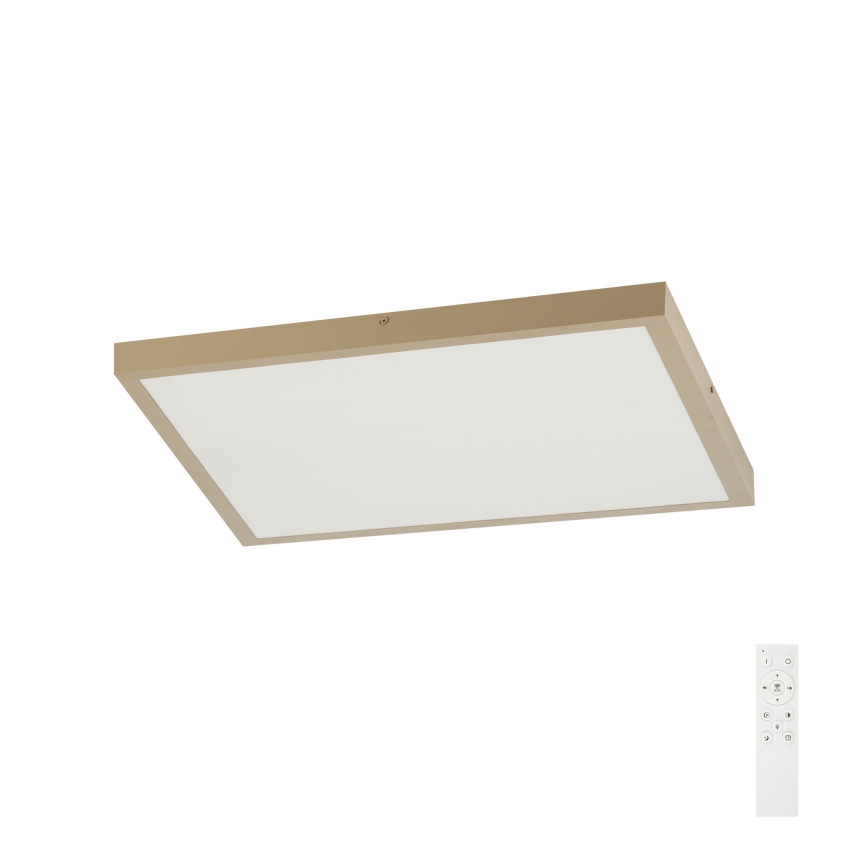 Brilagi - Plafón LED regulable para baño FRAME SMART LED/50W/230V 60x60 cm 3000-6000K IP44 beige + mando a distancia
