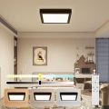 Brilagi - LED Regulable plafón de baño FRAME SMART LED/24W/230V 30x30 cm 3000-6000K IP44 negra + control remoto