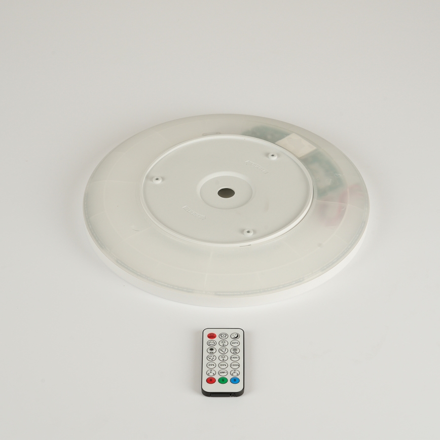 Brilagi - Plafón LED RGBW regulable ULTRA SLIM LED/18W/230V 2700-6500K diá. 30 cm blanco + control remoto