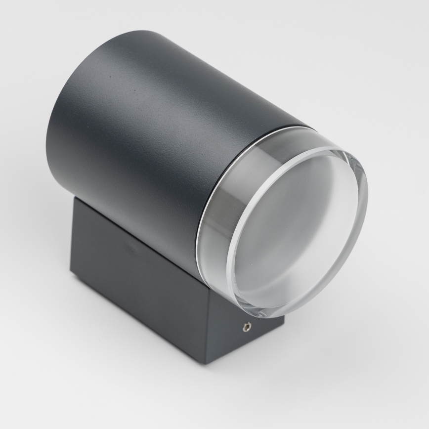 Brilagi - Aplique de pared para exterior LED RGBW regulable MATERA 1xGU10/6W/230V 3000K IP54 antracita + mando a distancia