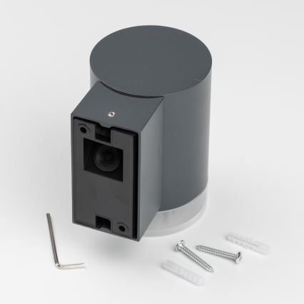 Brilagi - Aplique de pared para exterior LED RGBW regulable MATERA 1xGU10/6W/230V 3000K IP54 antracita + mando a distancia