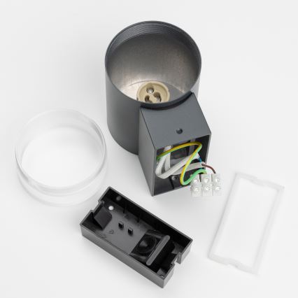 Brilagi - Aplique de pared para exterior LED RGBW regulable MATERA 1xGU10/6W/230V 3000K IP54 antracita + mando a distancia