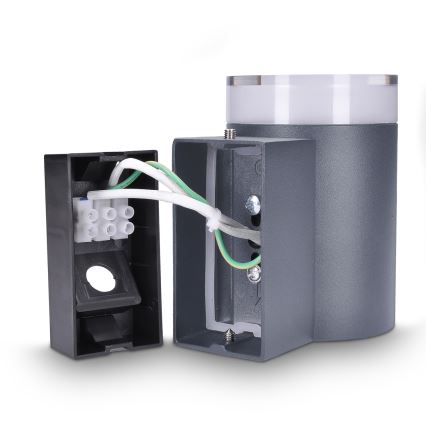 Brilagi - Aplique de pared para exterior LED RGBW regulable MATERA 1xGU10/6W/230V 3000K IP54 antracita + mando a distancia