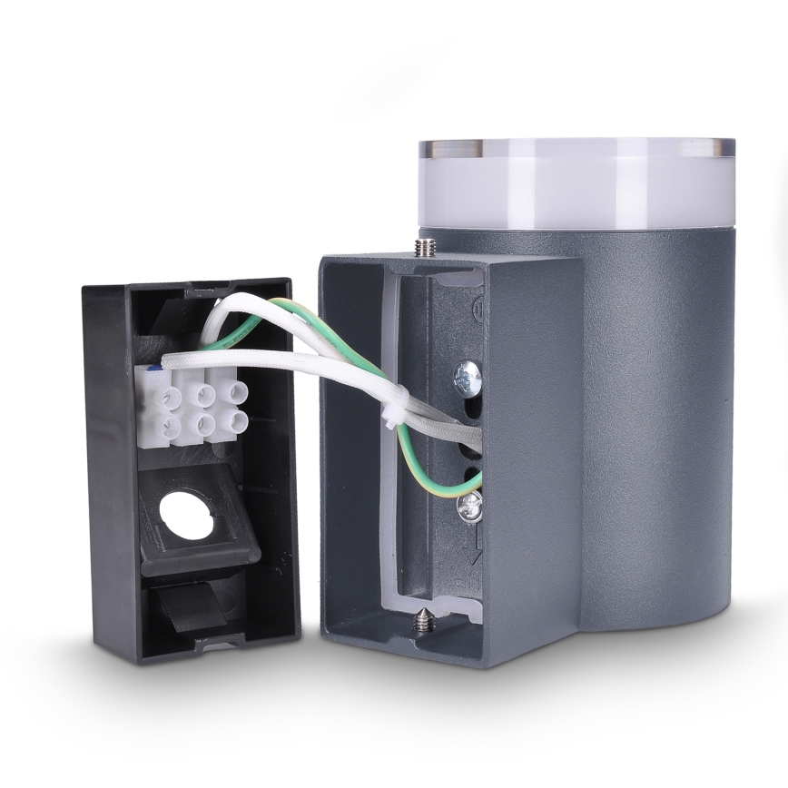 Brilagi - Aplique de pared para exterior LED RGBW regulable MATERA 1xGU10/6W/230V 3000K IP54 antracita + mando a distancia