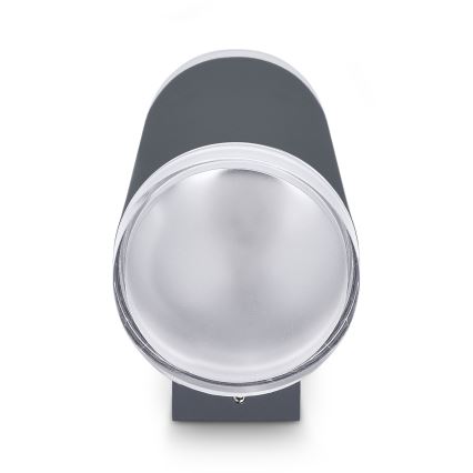 Brilagi - Aplique de pared exterior LED RGBW regulable MATERA 2xGU10/6W/230V 3000K IP54 antracita + mando a distancia
