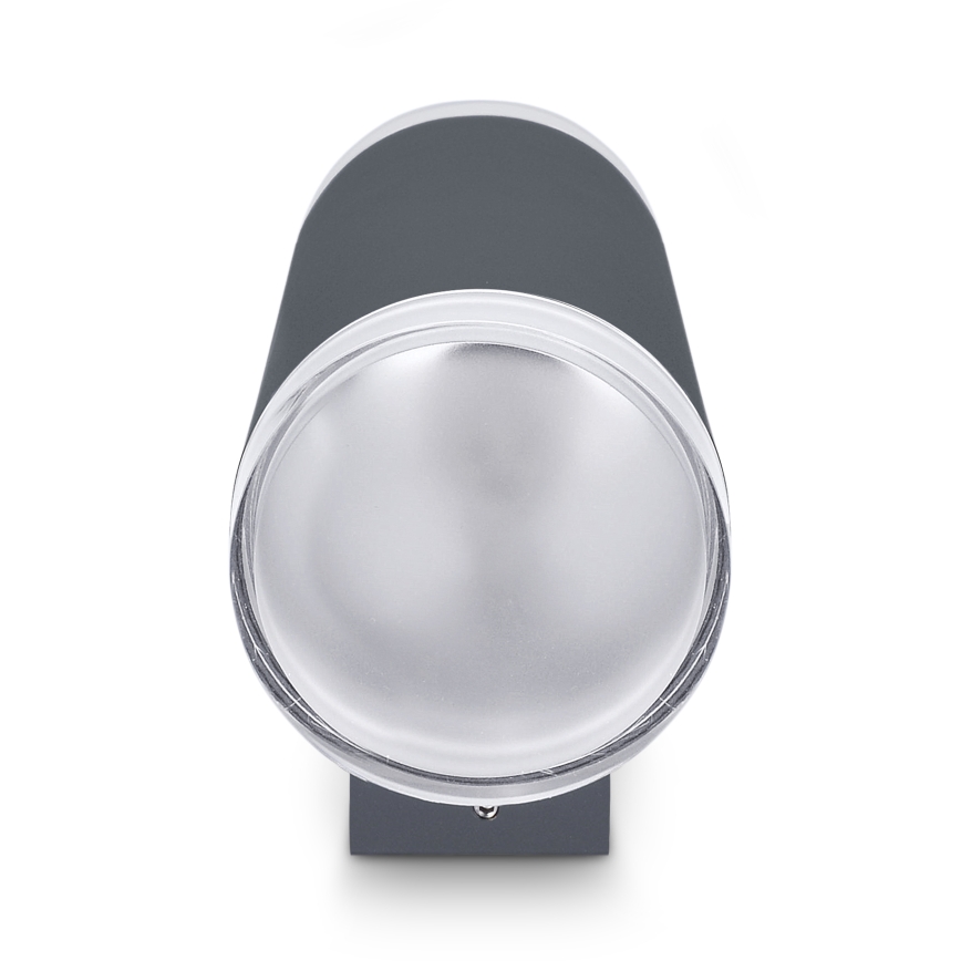 Brilagi - Aplique de pared exterior LED RGBW regulable MATERA 2xGU10/6W/230V 3000K IP54 antracita + mando a distancia