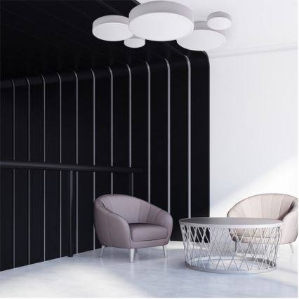 Brilagi - Lámpara de techo LED RGBW regulable CLARE 2xE27/9W/230V 2700-6500K Ø 30 cm Wi-Fi blanca