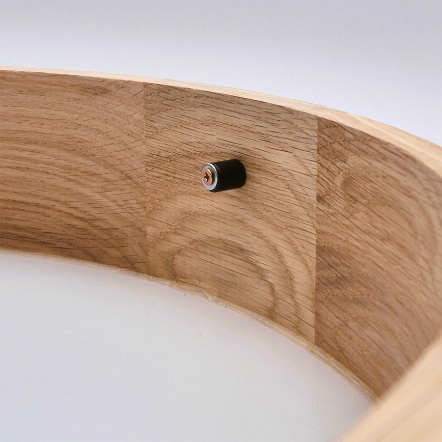 Brilagi - Plafón LED RGBW regulable CARVALHO SLIM 1xE27/15W/230V 2700-6500K Wi-Fi, roble, Ø 27 cm