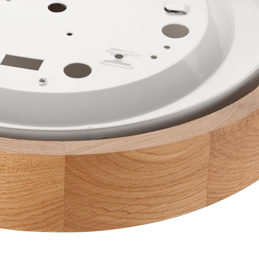 Brilagi - Plafón LED RGBW regulable CARVALHO SLIM 1xE27/15W/230V 2700-6500K Wi-Fi, roble, Ø 27 cm