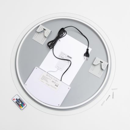 Brilagi - Espejo de baño con calefacción LED RGBW CLARA PRO LED/19W/230V Ø 60 cm IP44 IRC 90 regulable + CCT + mando a distancia