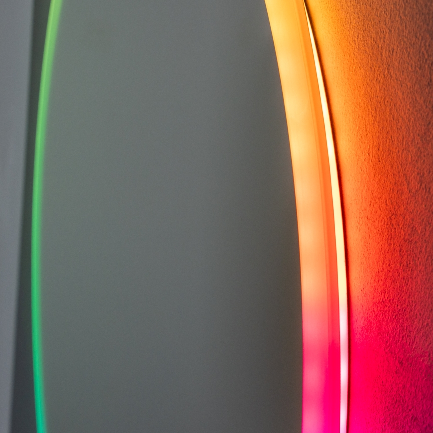 Brilagi - Espejo de baño calefactado LED RGBW CLARA PRO LED/18,5W/230V Ø 60 cm IP44 CRI 90 regulable + CCT