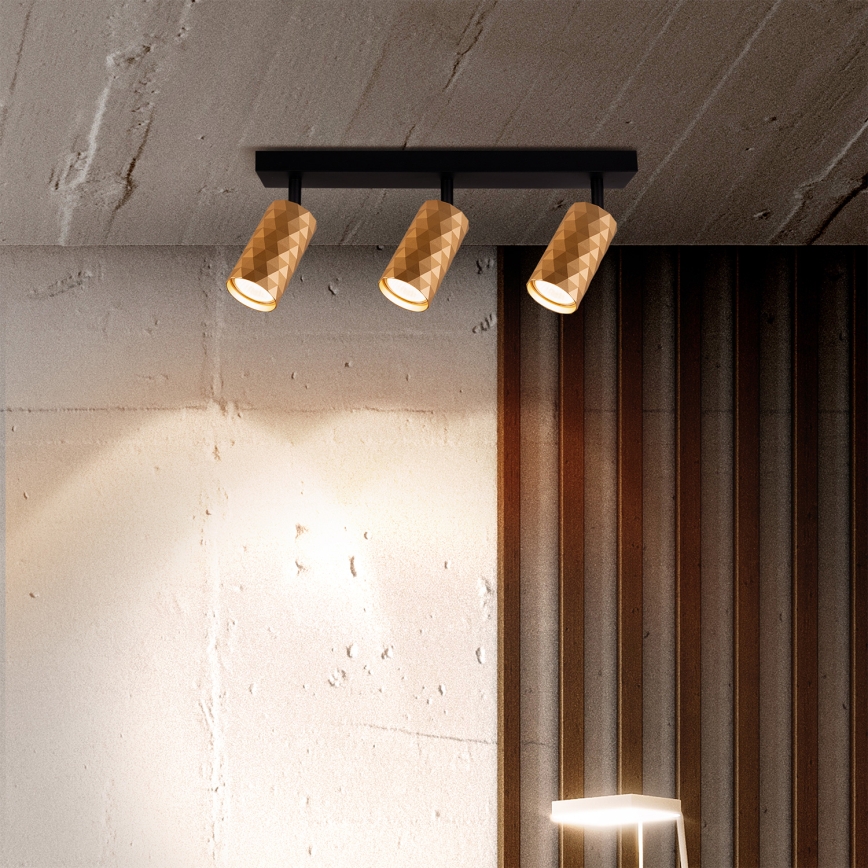 Brilagi - LED RGBW Foco orientable regulable SELE DIAMANT 3xGU10/6,5W/230V 2700-6500K Wi-Fi dorado