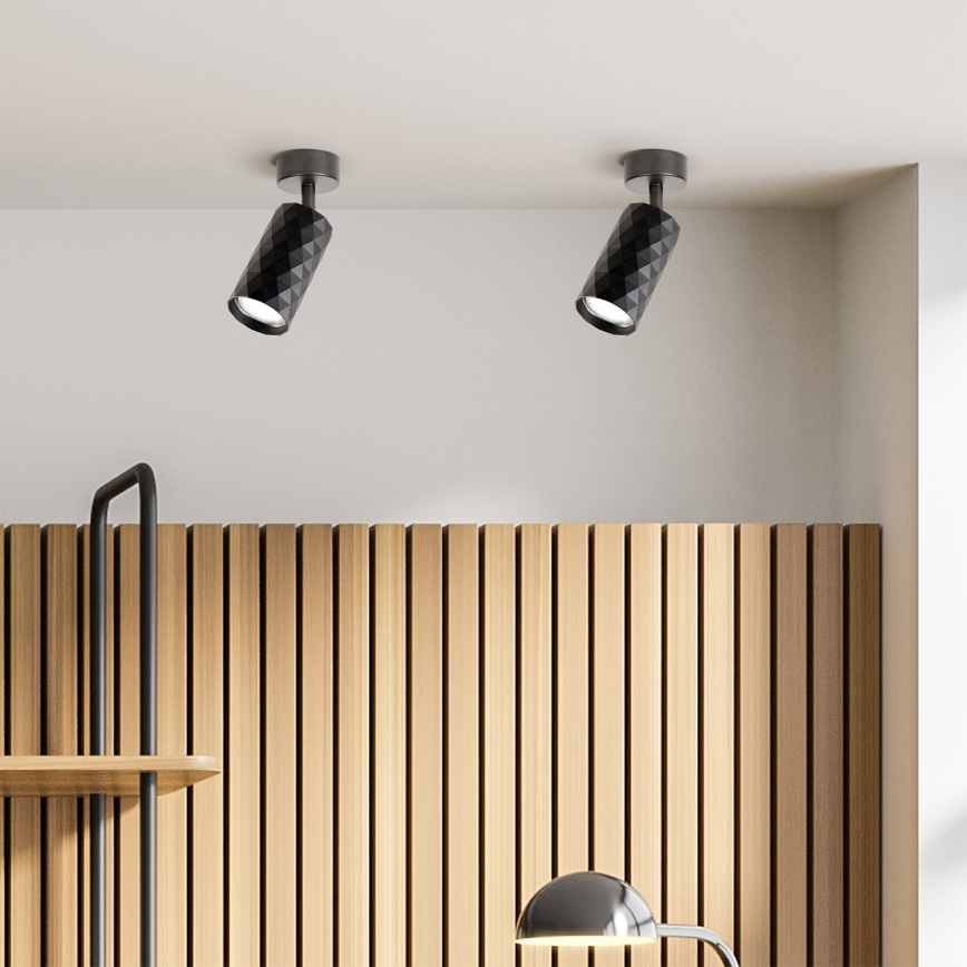 Brilagi - Foco empotrable LED RGBW regulable SELE DIAMANT 1xGU10/6,5W/230V 2700-6500K Wi-Fi negro