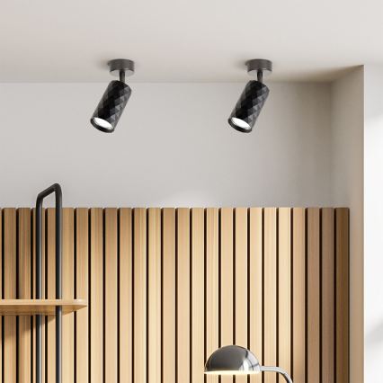 Brilagi - Foco empotrable LED RGBW regulable SELE DIAMANT 1xGU10/6W/230V 3000K Wi-Fi negro