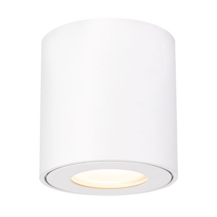 Brilagi - Luminaria LED RGBW regulable para baño MIA 1xGU10/30W/230V 2700-6500K Wi-Fi 84x80 mm blanco IP54