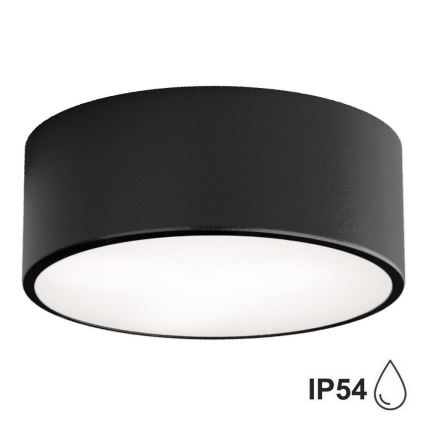 Brilagi - Luminaria de techo para baño LED RGBW regulable CLARE 1xE27/9W/230V 2700-6500K Ø 20 cm IP54 Wi-Fi negra