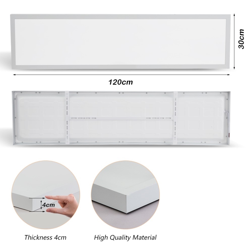 Brilagi - Plafón LED de techo para baño FRAME LED/50W/230V 120x30 cm 3000/4000/6000K IP44 blanco