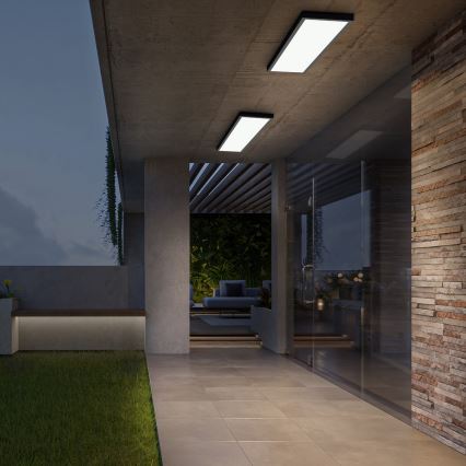 Brilagi - Lámpara de techo LED para baño FRAME LED/50W/230V 120x30 cm 3000/4000/6000K IP44 negra